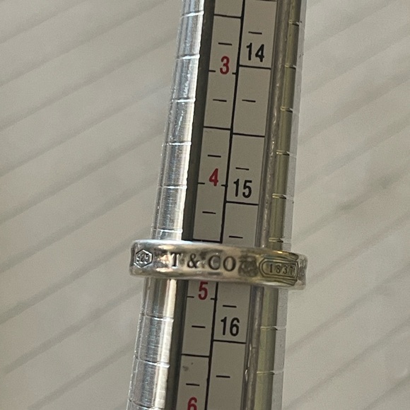 Tiffany & Co. 1837 Ring Sterling Silver 925 Size 4.75 - Picture 11 of 11